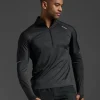 Outlet 2XU Aero 1/2 Zip Black/Silver Reflective