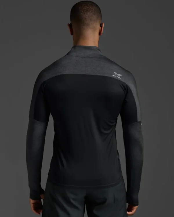 Outlet 2XU Aero 1/2 Zip Black/Silver Reflective