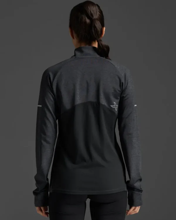 Clearance 2XU Aero 1/2 Zip Black/Silver Reflective