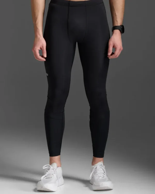 Best 2XU Aero Compression Tights Black/Silver Reflective