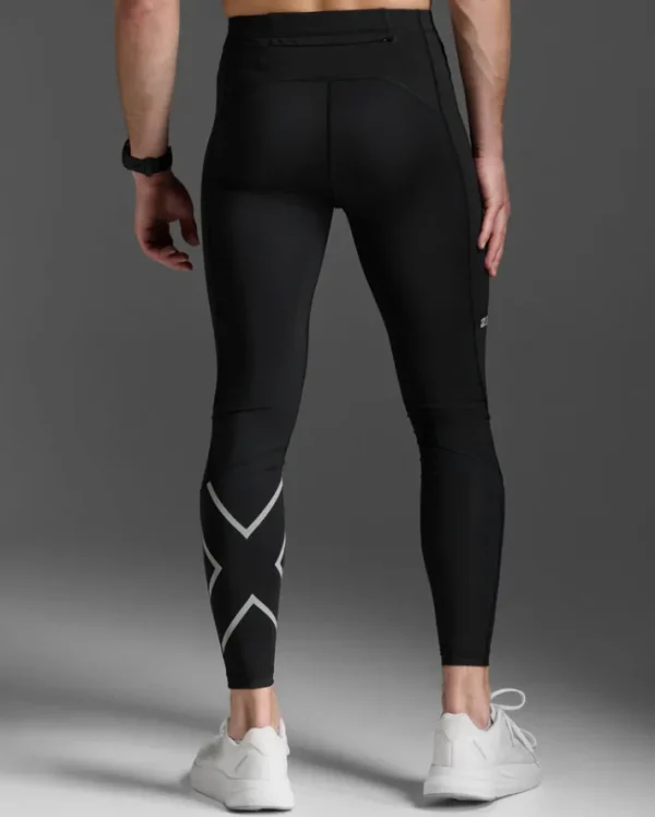 Best 2XU Aero Compression Tights Black/Silver Reflective