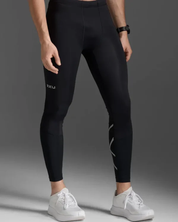 Best 2XU Aero Compression Tights Black/Silver Reflective