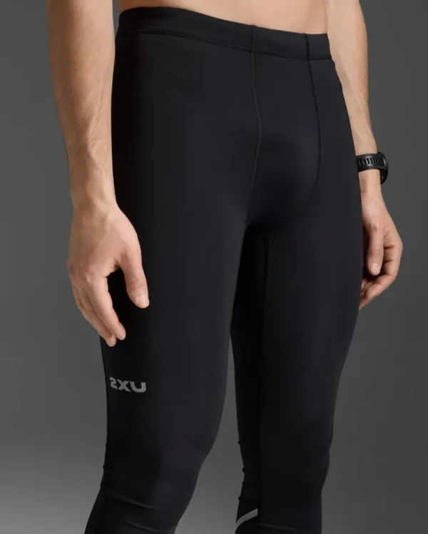 Best 2XU Aero Compression Tights Black/Silver Reflective