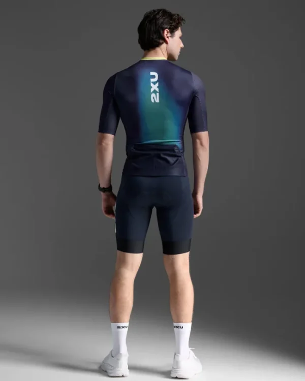 New 2XU Aero Hex Tri Sleeved Top