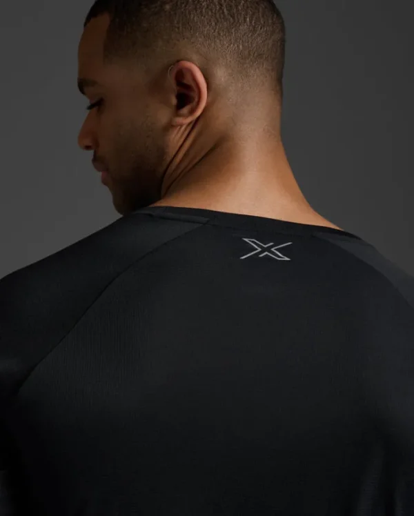 Clearance 2XU Aero Long Sleeve Black/Silver Reflective