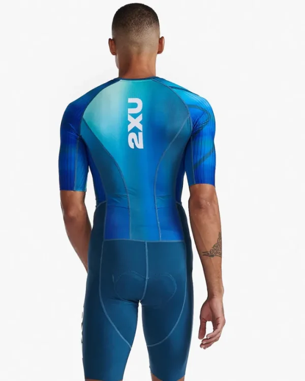 Discount 2XU Aero Sleeved Trisuit Spring Green/Majol