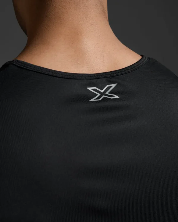 Sale 2XU Aero Tank Black/Silver Reflective