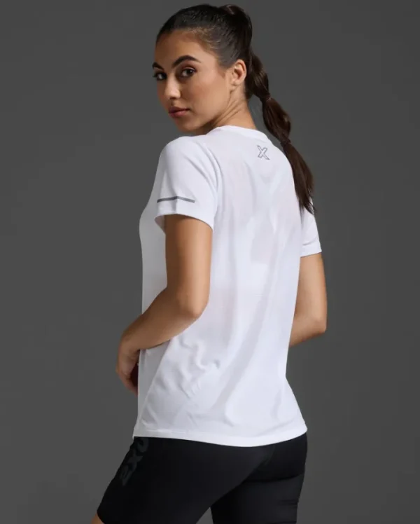 Best 2XU Aero Tee White/Silver Reflective