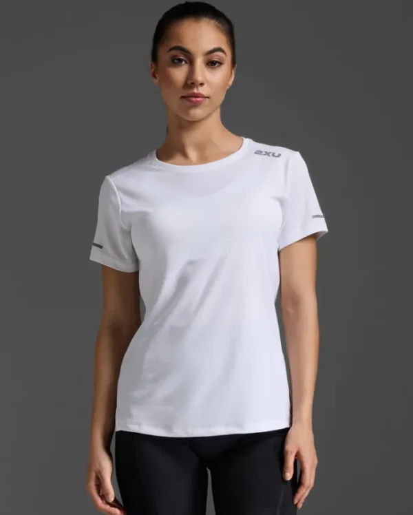 Best 2XU Aero Tee White/Silver Reflective