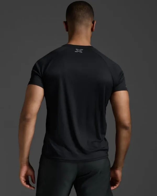 Best 2XU Aero Tee Black/Silver Reflective