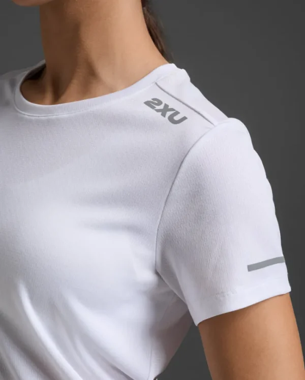 Best 2XU Aero Tee White/Silver Reflective