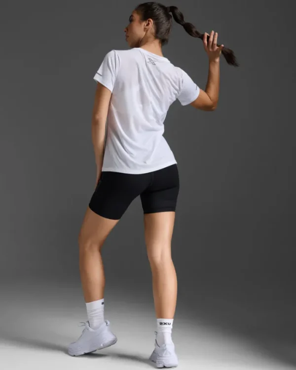 Best 2XU Aero Tee White/Silver Reflective