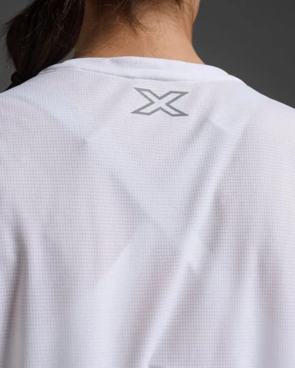 Best 2XU Aero Tee White/Silver Reflective