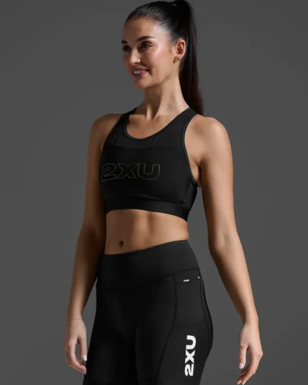 Sale 2XU Aero Tri Crop Black/White