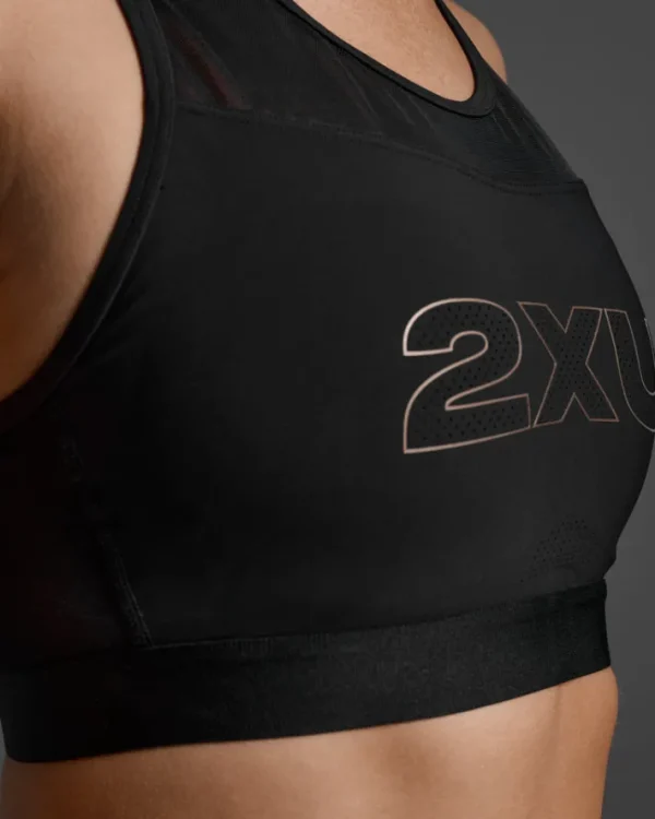 Sale 2XU Aero Tri Crop Black/White