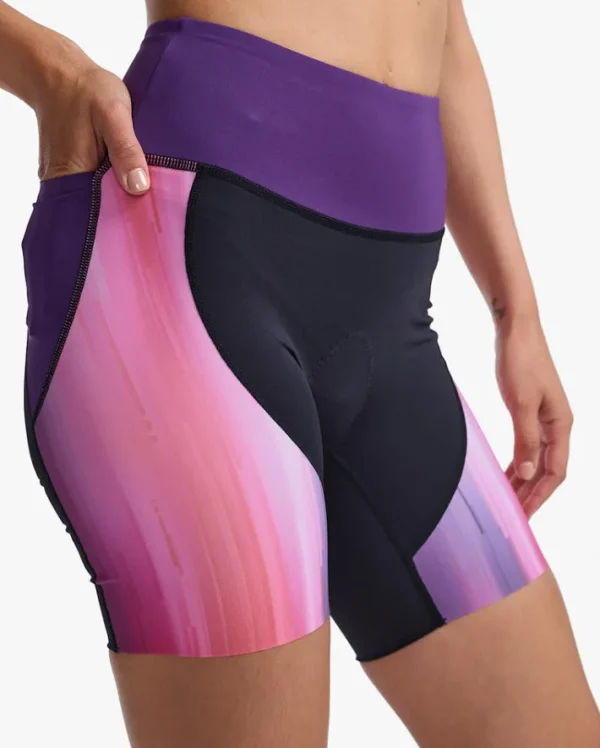 Hot 2XU Aero Tri Shorts Pastel Pink/Acai