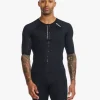 Outlet 2XU Aero Tri Sleeved Top Black/White