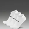 Clearance 2XU Ankle Socks 3 Pack White/Black