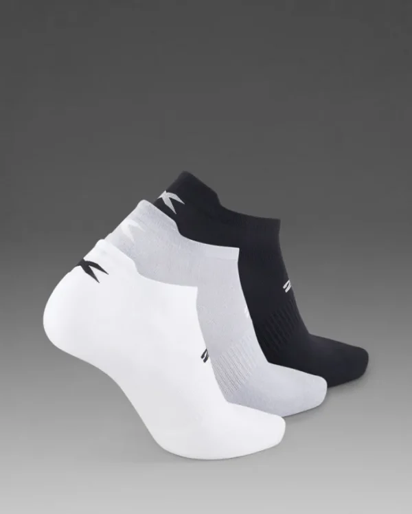 Outlet 2XU Ankle Socks 3 Pack Three/Colour