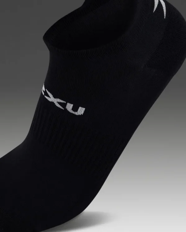 Clearance 2XU Ankle Socks 3 Pack Black/White