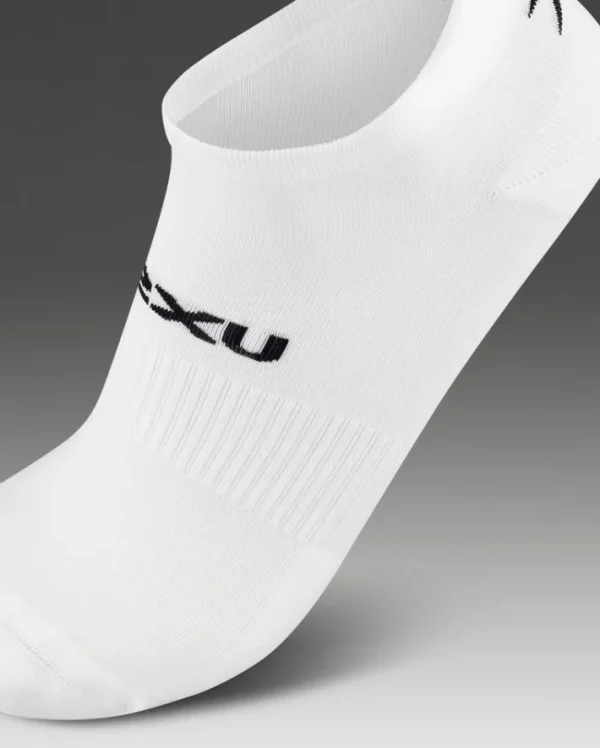 Clearance 2XU Ankle Socks 3 Pack White/Black