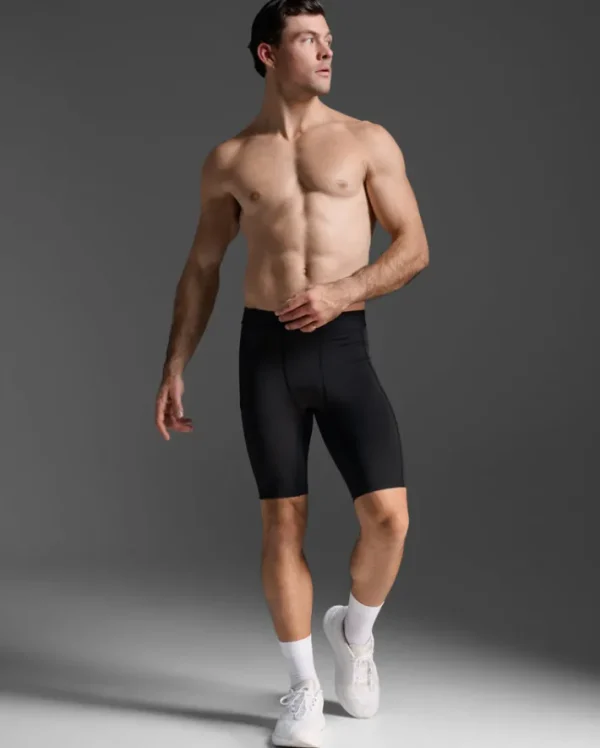 Online 2XU Base Layer Compression Shorts Black/Nero