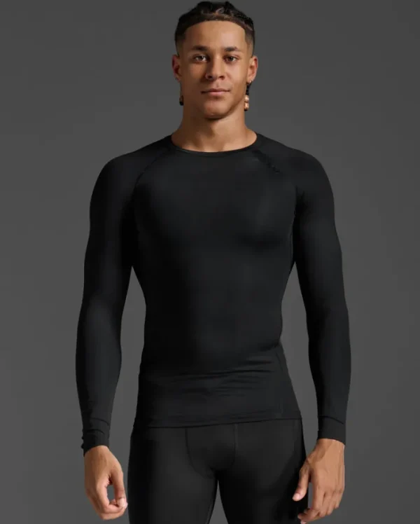 Outlet 2XU Core Compression Long Sleeve Black/No Logo