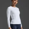 Sale 2XU Core Compression Long Sleeve White/No Logo