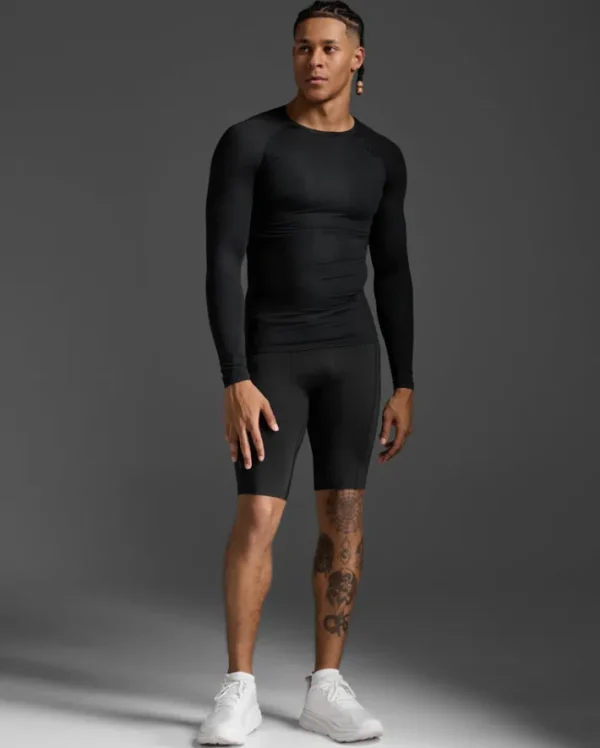 Outlet 2XU Core Compression Long Sleeve Black/No Logo