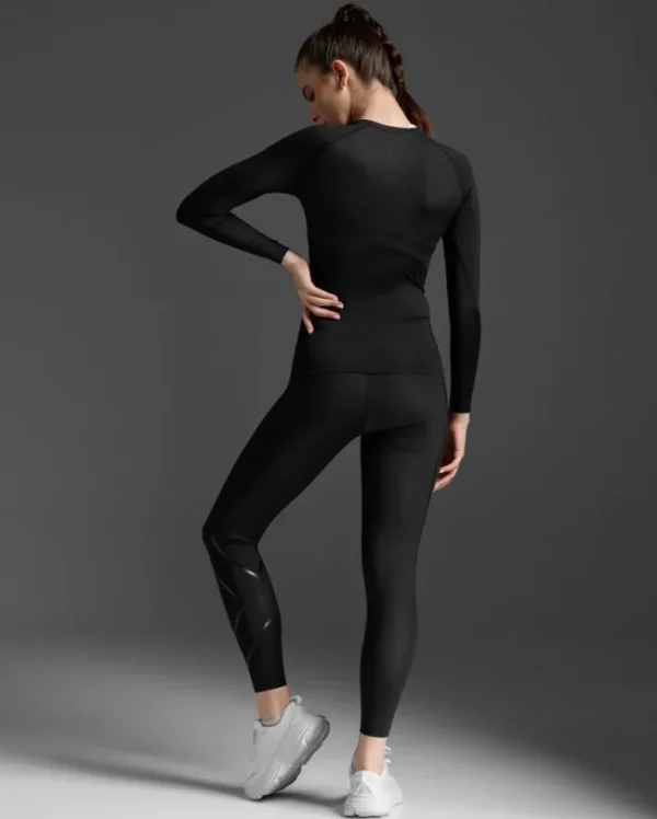 Online 2XU Core Compression Long Sleeve Black/No Logo