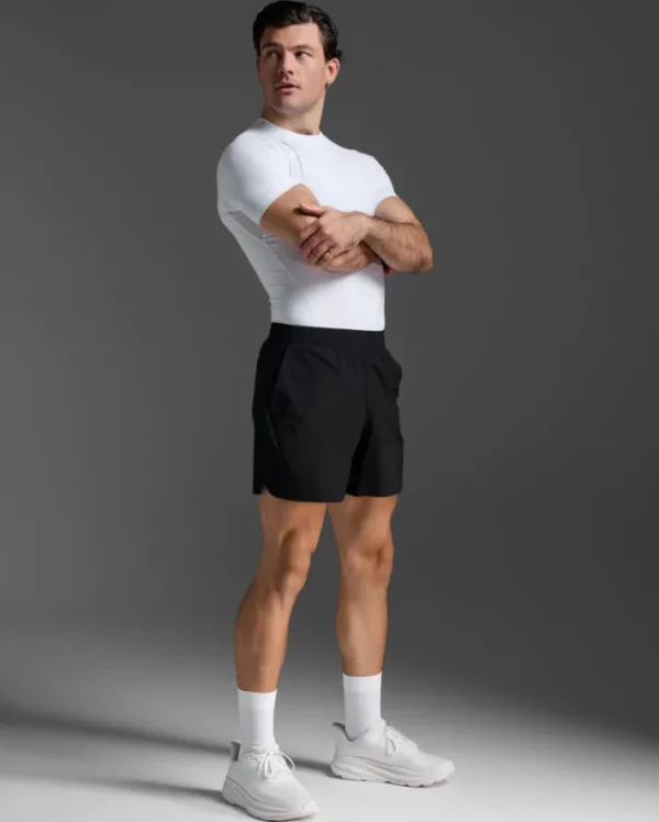 Outlet 2XU Core Compression Short Sleeve White/No Logo