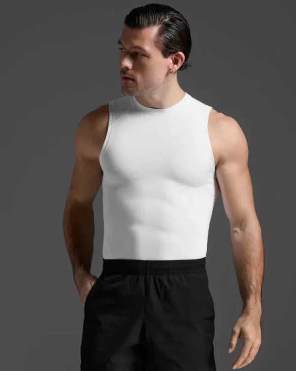 Hot 2XU Core Compression Sleeveless White/No Logo