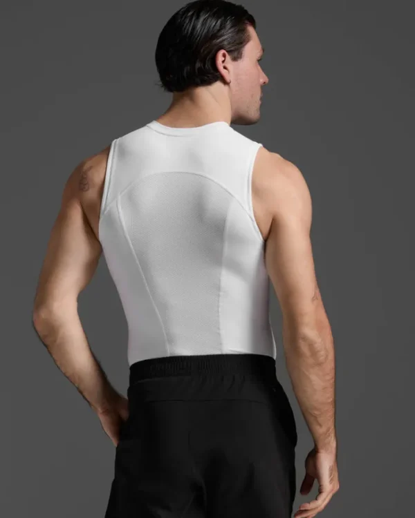 Hot 2XU Core Compression Sleeveless White/No Logo