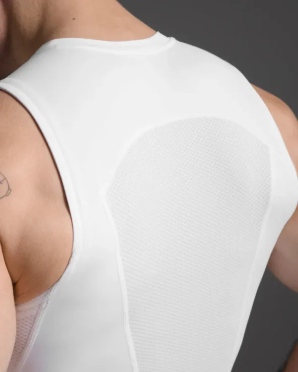 Hot 2XU Core Compression Sleeveless White/No Logo