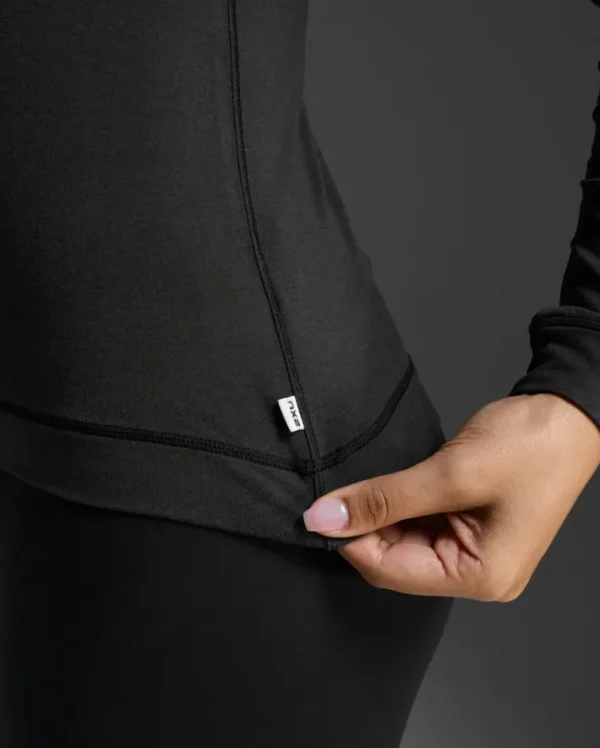 Online 2XU Flex 1/2 Zip Long Sleeve Black/Black