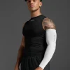 Outlet 2XU Flex Compression Arm Sleeve (Single) White/Grey