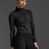 New 2XU Flex Crop 1/2 Zip Long Sleeve Black/Black