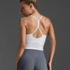 Hot 2XU Flex Crop Tank White/White