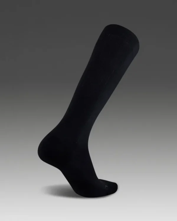 Discount 2XU Flight Compression Socks Black/Black