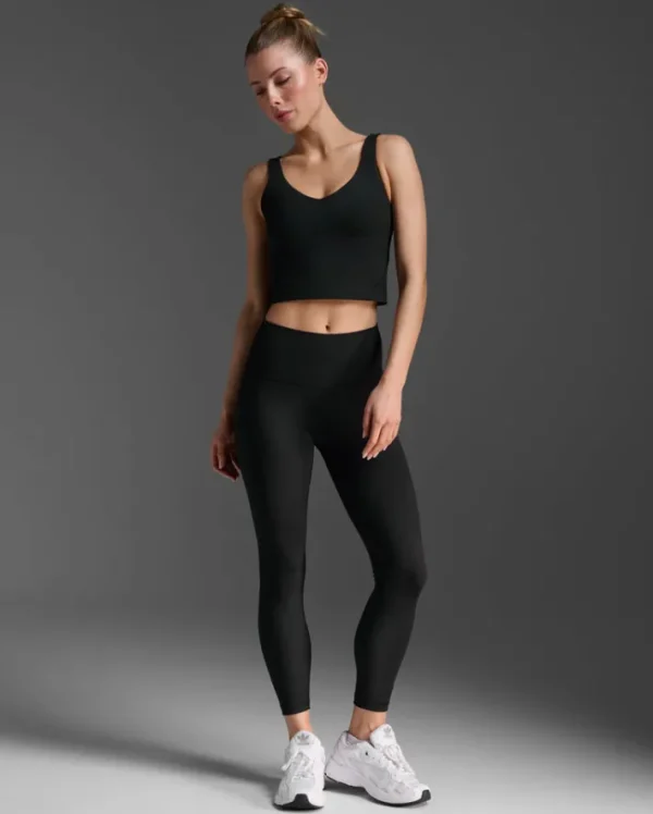 Outlet 2XU Fluid Longline Bra Black/Black