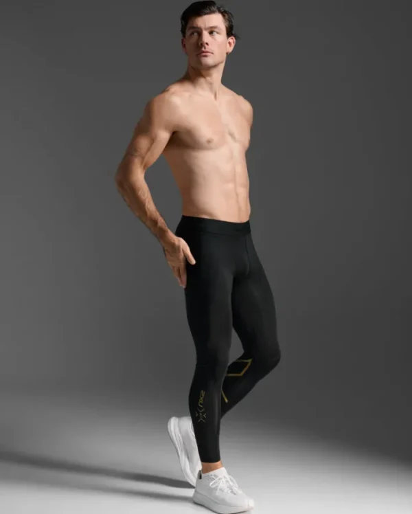 Discount 2XU Force Compression Tights Black/Gold