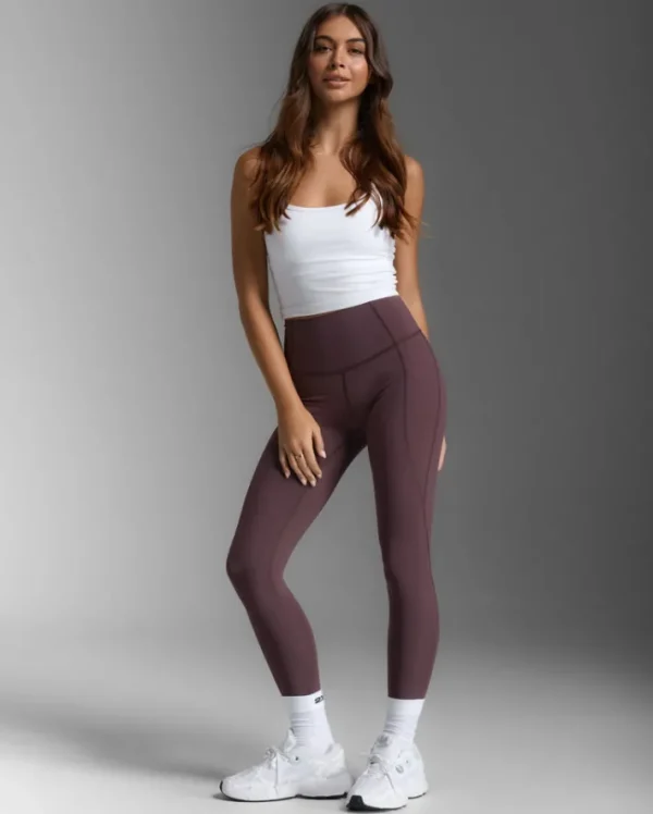 Best 2XU Form Soft Touch Hi-Rise Compression Tights Raisin/Raisin