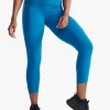 New 2XU Form Stash Hi-Rise Compression 7/8 Tights with Pockets Seaport/Seaport