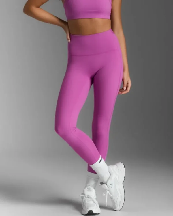 New 2XU Form Stash Hi-Rise Compression Tights with Pockets Hyper Violet/Hyper Violet