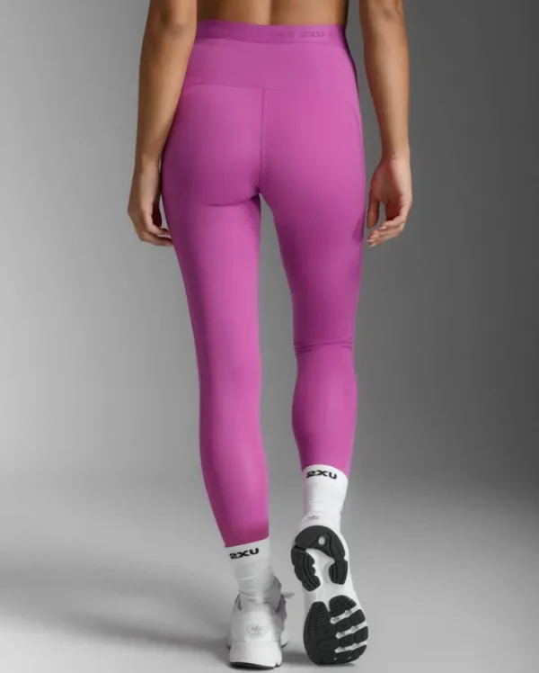 New 2XU Form Stash Hi-Rise Compression Tights with Pockets Hyper Violet/Hyper Violet