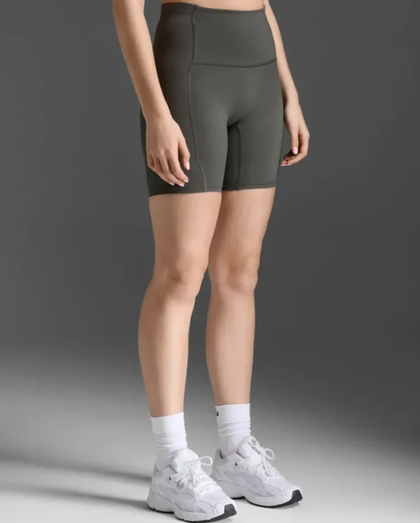 Sale 2XU Form Stash Hi-Rise 6" Bike Short with Pockets Jupiter/Jupiter