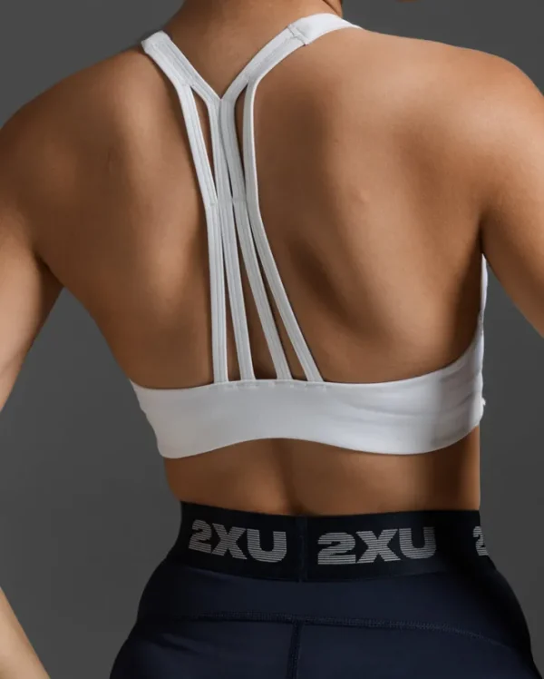 Outlet 2XU Form Strappy Low Impact Bra White/White