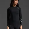 Outlet 2XU Ignition Compression Long Sleeve Black/Silver