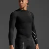 Sale 2XU Ignition Compression Long Sleeve Black/Silver