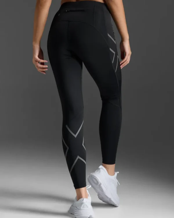 New 2XU Ignition Shield Compression Tights Black/Black Reflective